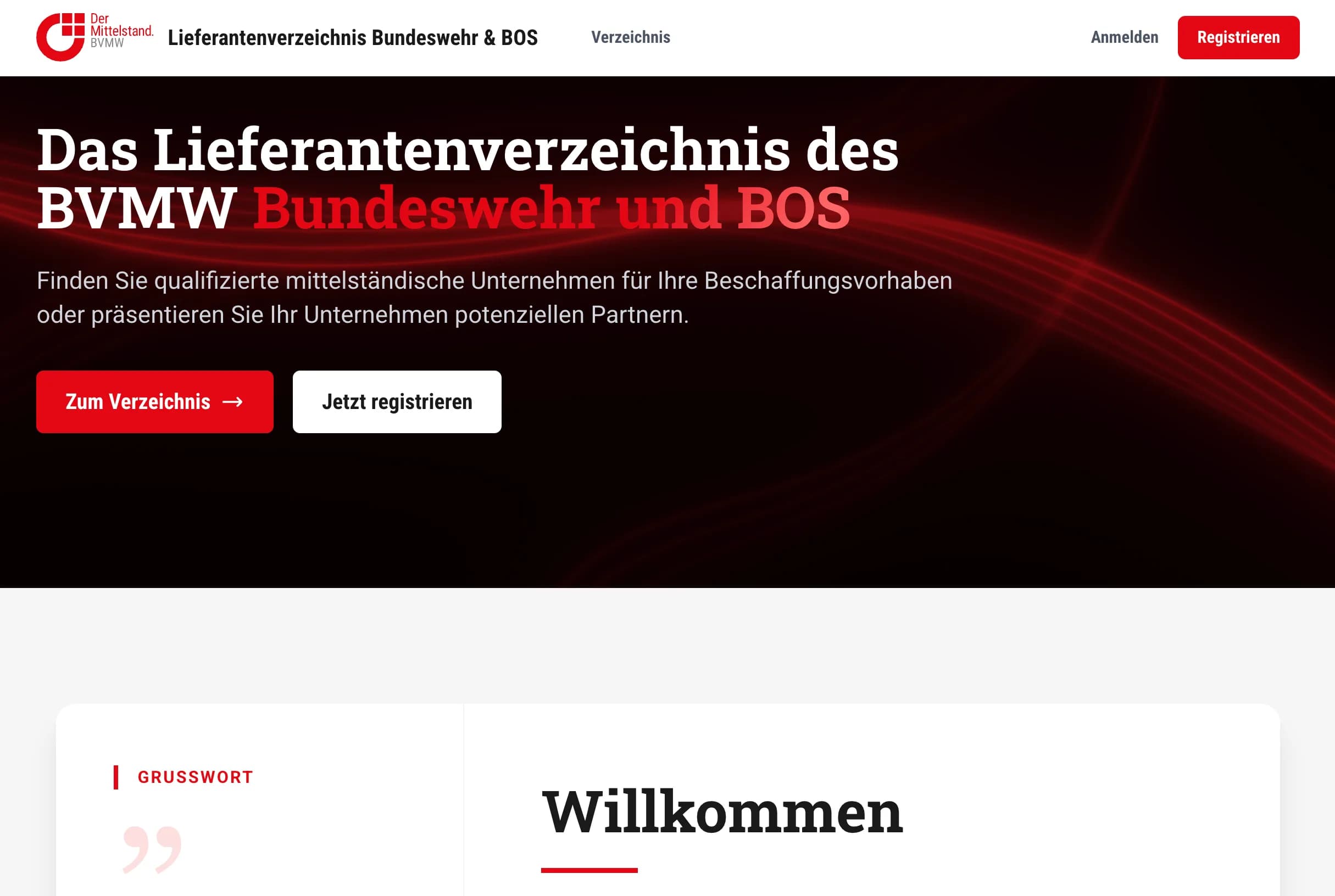 Lieferantenverzeichnis des Mittelstandes für die Bundeswehr